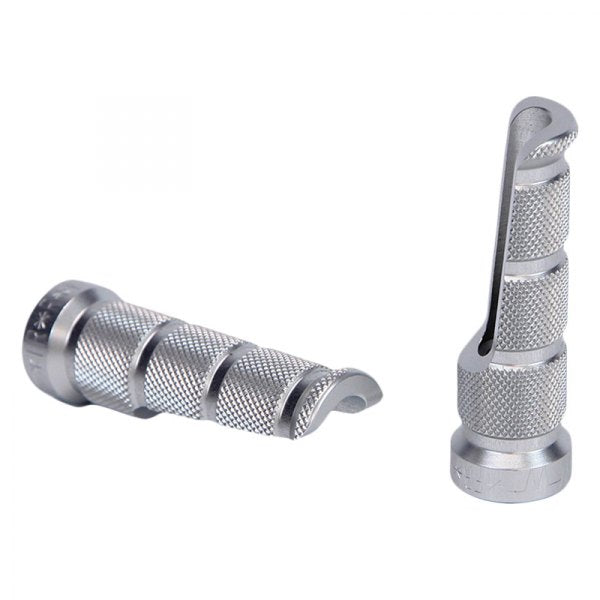 Load image into Gallery viewer, MFW Vario Tapered Sport Pegs (pair) SILVER 050 00 01 00
