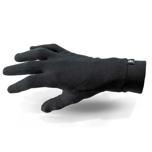 WOOL UNDERGLOVE BLACK SMALL