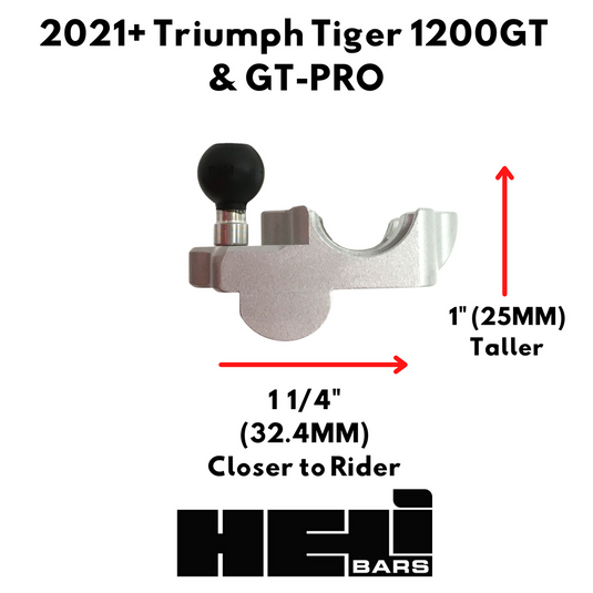 Triumph Tiger 1200 GT-Pro HeliBars® Tour Performance™ handlebar riser 2023