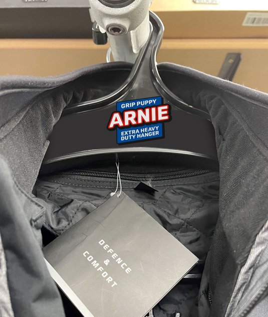 Grip Puppy ARNIE SUPER STRENGTH GARMENT HANGER - LIFETIME GUARANTEE!