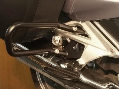 REAR GUARD BARS, 2014-2018 R1200RTW & R1250RT - BLACK  (ALSO See R1250RT Engine Bars)