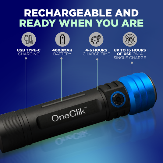 ONECLIK LED MULTI HEAD TORCH KIT- ideal gift idea