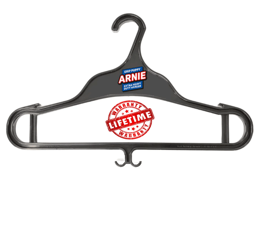 Grip Puppy ARNIE SUPER STRENGTH GARMENT HANGER - LIFETIME GUARANTEE!