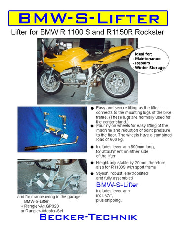 BECKER BIKE LIFTER BMW R1100S AND R1150R - R1100S, R1150R