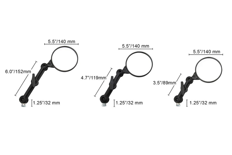 Load image into Gallery viewer, Doubletake 6" Motorcycle Mirror extension KIT Dual Sport Kit
