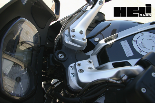 HeliBar Compatable with BMW R1100R 1995-1996 in Silver-HR05066 - Tour Performance®