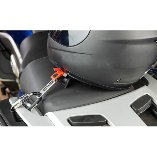 Helmet Lok - secure your Helmet to the bike with this rugged Australian Helmet Lock - NEW