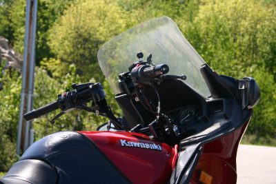 Load image into Gallery viewer, HeliBar Compatable with Kawasaki Concours (ZG1000) Multi Adjustable Handlebars 1986-2006 in Silver-HST04076 – Tour Performance®
