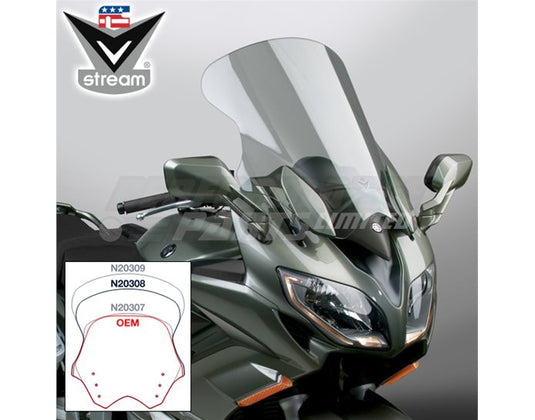 National Cycle VSTREAM Polycarbonate Clear Touring Screen YAMAHA FJR1300 06 ON