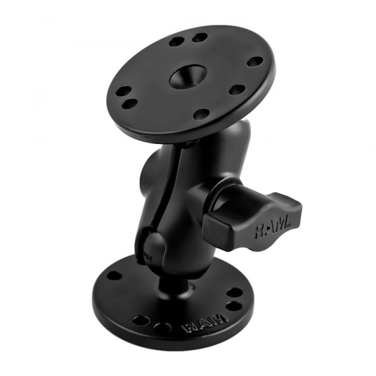 RAM-B-101-A Mount with Short 1" Ball Arm with Round Bases