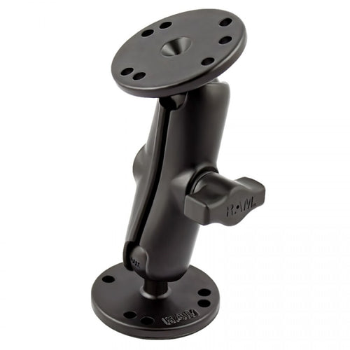 RAM-B-101 RAM® Universal Double Ball Mount with Two Round Plates