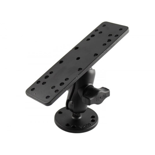 RAM-B-111-A 1" Ball Mount with Short Socket Arm, Marine Electronics Base & AMPS Round Base