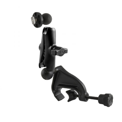 RAM-B-121-375-KT Mount with Yoke Base, Double Socket Arm and T-Slot Ball