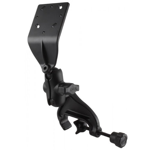 RAM-B-125-A Yoke Clamp Mount with Short Double Socket Arm and Angled Plate