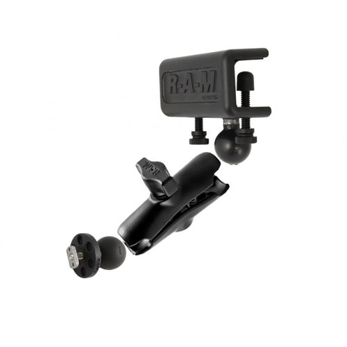 RAM-B-127-375-KT Flat Surface Mount with Double Socket Arm and T-Slot Ball