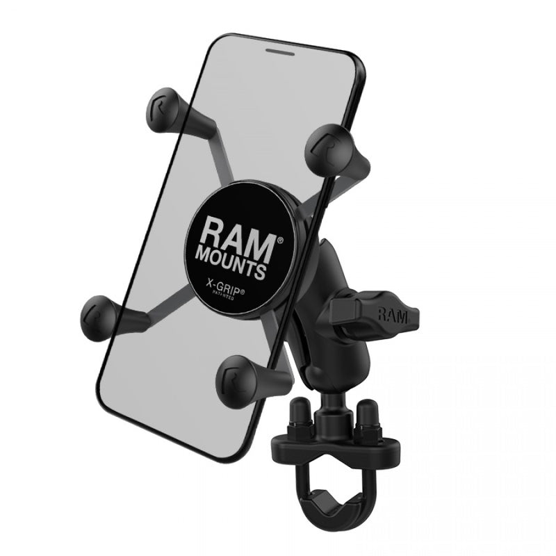 Load image into Gallery viewer, RAM-B-149Z-A-UN7 U-Bolt Handlebar Mount with X-Grip® Smart Phone &amp; Sat Nav Holder
