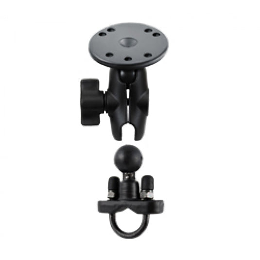 RAM-B-149ZA-202-KT U-Bolt Mount with Short 1" Ball Arm and Round Base Adapter