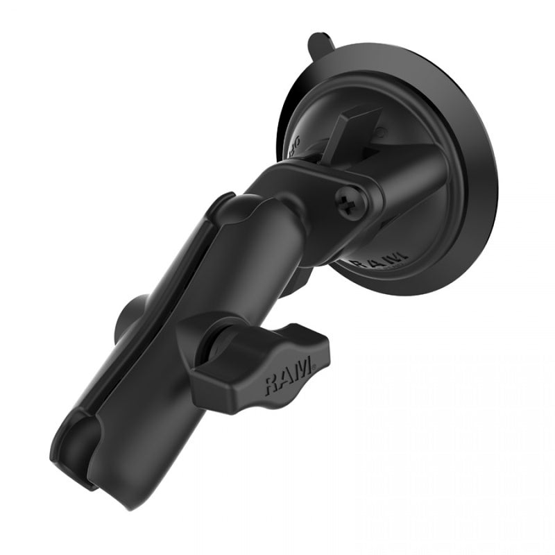 Load image into Gallery viewer, RAM-B-166-103 1&quot; Ball Standard Length Double Socket Arm with 3.3&quot; Diameter Suction Cup
