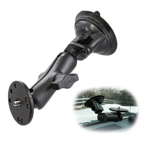 RAM-B-166-202A Twist Lock Suction Mount With Round Camera Base (1