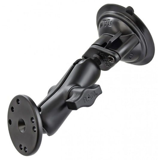 RAM-B-166-202 Twist Lock Suction Mount with Round Plate (AMPS hole pattern)