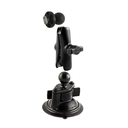 RAM-B-166-375-KT Twist Lock Suction Mount with T-Slot Ball