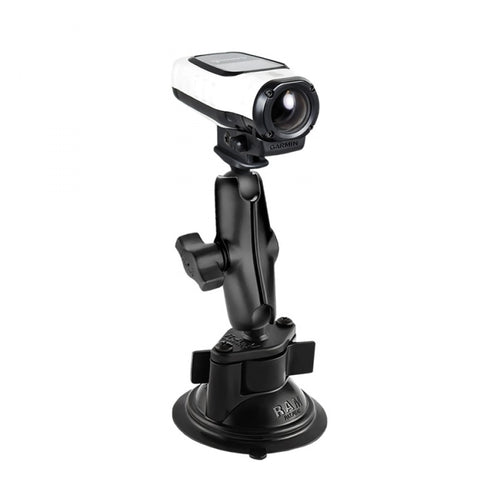 RAM-B-166-GA63 Twist Lock Suction Cup Mount with Garmin VIRB Camera Adapter