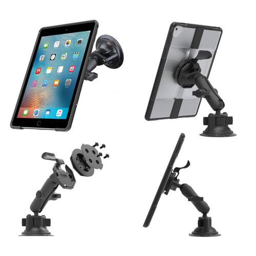 RAM-B-166-OT3 Twist-Lock Suction Cup Mount with Quick Release for OtterBox uniVERSE iPad Air 2 and iPad Pro 9.7 Case