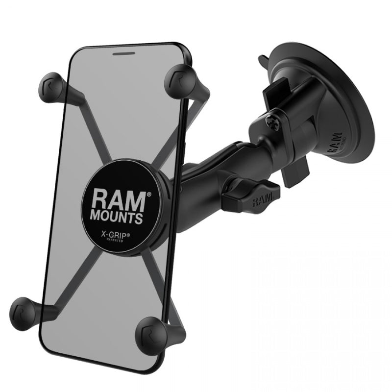 Load image into Gallery viewer, RAM-B-166-UN10 X-Grip® Large Phone Mount with Twist-Lock Suction Cup Base
