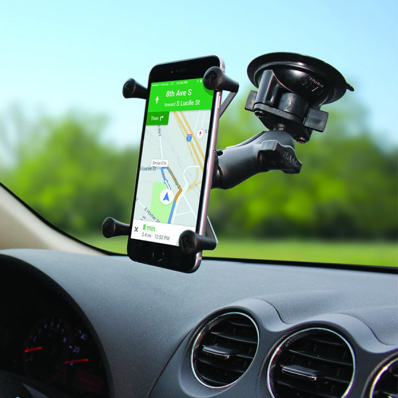 Load image into Gallery viewer, RAM-B-166-UN10 X-Grip® Large Phone Mount with Twist-Lock Suction Cup Base
