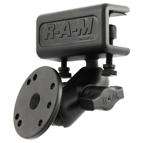 RAM-B-177-202 RAM® Glare Shield Clamp Double Ball Mount with Round Plate