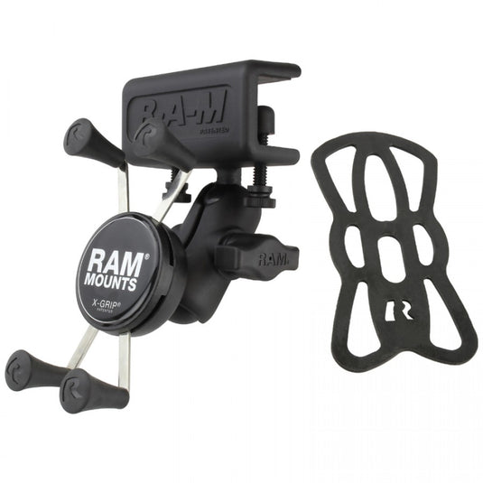 RAM-B-177-UN7 X-Grip® Phone Mount with Glare Shield Clamp Base