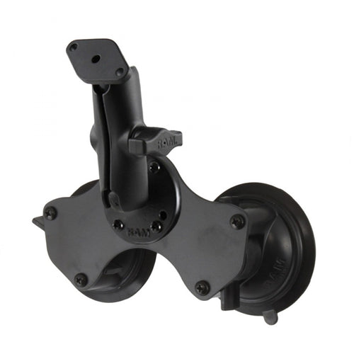 RAM-B-189-138-KT Double Suction Cup Mount with Diamond Plate