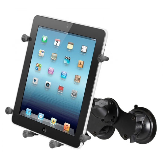 RAM-B-189-UN9-KT Double Suction Cup Mount with X-Grip® III 10" Tablet Holder