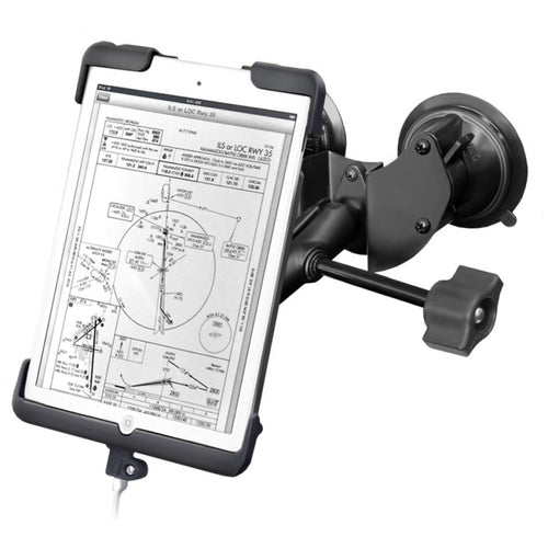 RAM-B-189-TAB11-ALA1-KR Double Suction Cup EFB Mount with Tab-Dock Holder for the iPad mini w/o Case