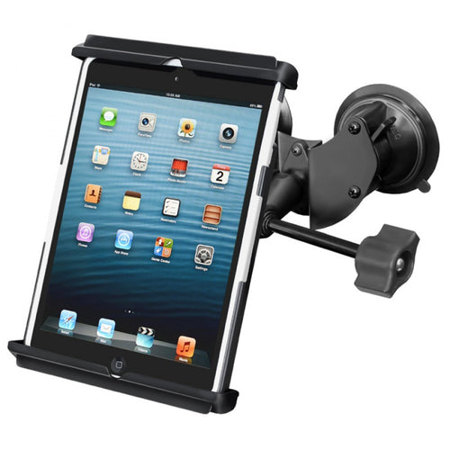 RAM-B-189-TAB12-ALA1-KR Double Suction Cup EFB Mount with Tab-Tite Universal Holder for iPad mini with Case