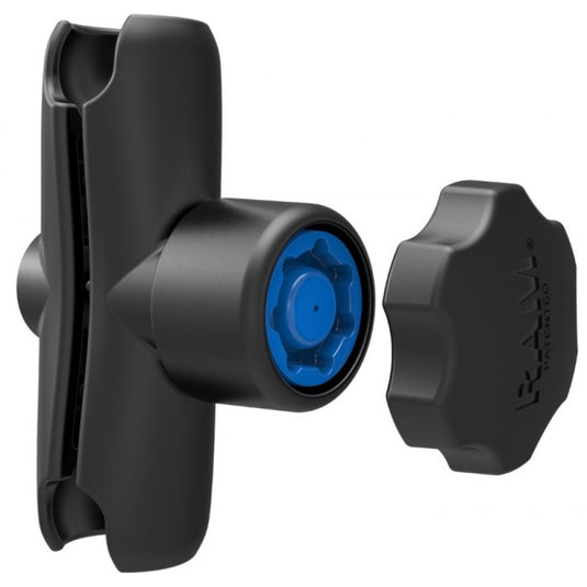 RAM-B-201-S Double Socket Double Socket Arm with Pin-Lock Security Knob & Key Knob for 1" Balls