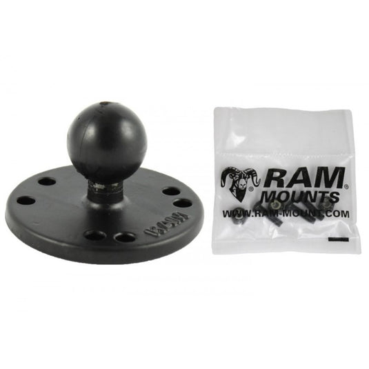 RAM-B-202-G4 2.5" Round AMPS Base, 1" Ball & Hardware for the Garmin Striker 4 Series