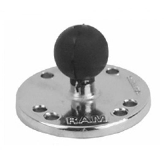 RAM-B-202CH Chrome Round Base with 1" Ball