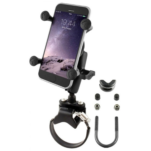 RAM-B-231-2-UN7 Strap Clamp, Roll Bar Mount with Universal X-Grip® Cell/iPhone Holder