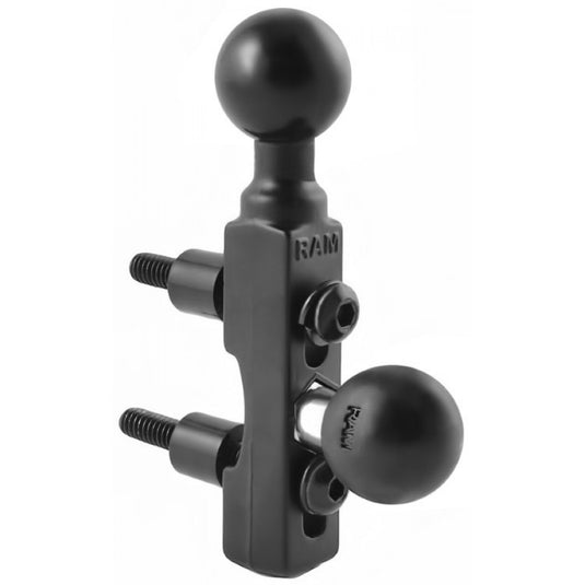 RAM-B-309-2 Motorcycle Handlebar Base with Two 1" Balls