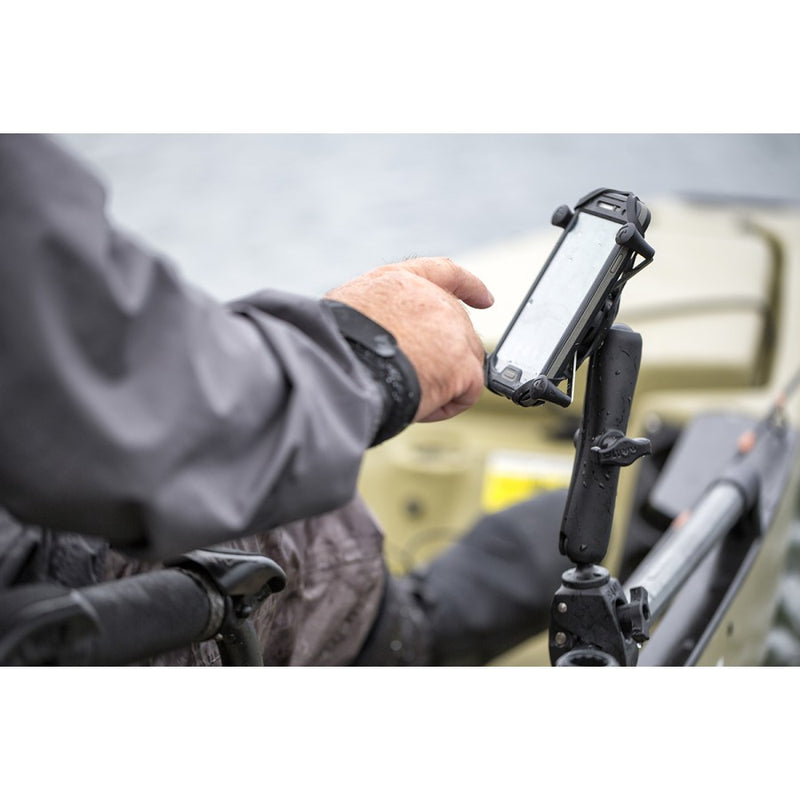 Load image into Gallery viewer, RAM-B-400-C-UN7 RAM® X-Grip® Phone Mount with RAM® Tough-Claw Small Clamp Base
