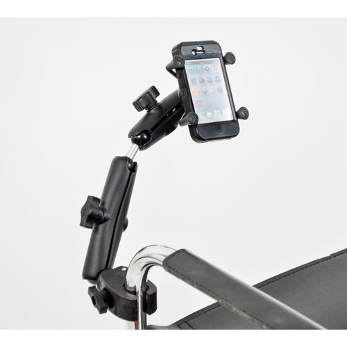 RAM-B-400-UN7-DB Universal X-Grip® Smartphone Rail and Tube Mount with Extension