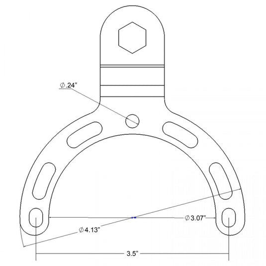 RAM-B-410 RAM® Small Gas Tank Ball Base for Motorcycles