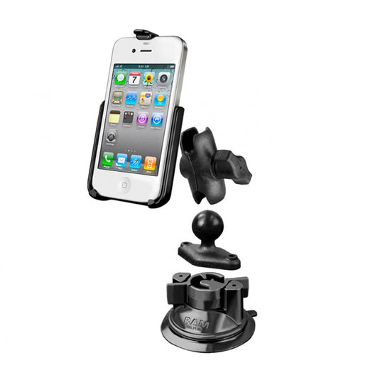 RAM-HOL-AP9-KT Apple iPhone 4 / 4S Suction Mount