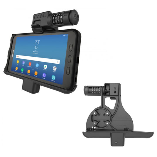 RAM-HOL-SAM7PCL Locking Powered Vehicle Cradle with Combination Lock for the Samsung Galaxy Tab Active2