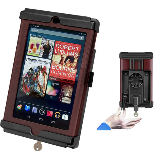 RAM-HOL-TABL16 Tab-Lock Locking Holder for Google Nexus 7 & Heavy Duty Case