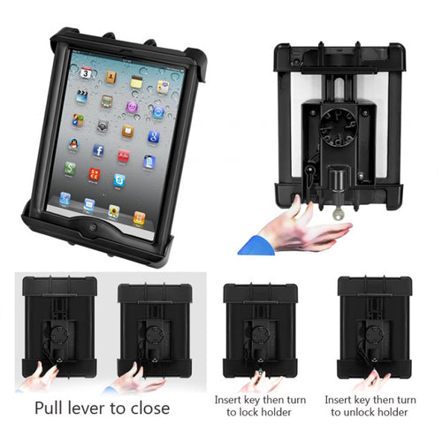 RAM-HOL-TABL17 Tab-Lock Locking Holder for the iPad with LifeProof & Lifedge Cases