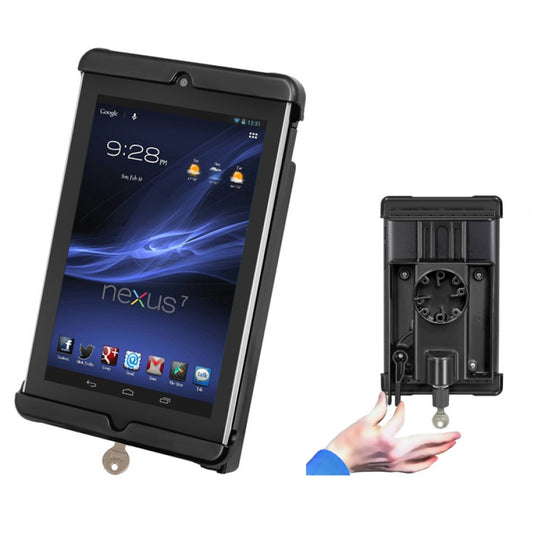 RAM-HOL-TABL18 Tab-Lock Locking Holder for the Google Nexus 7 w/ or w/o Light Duty Case