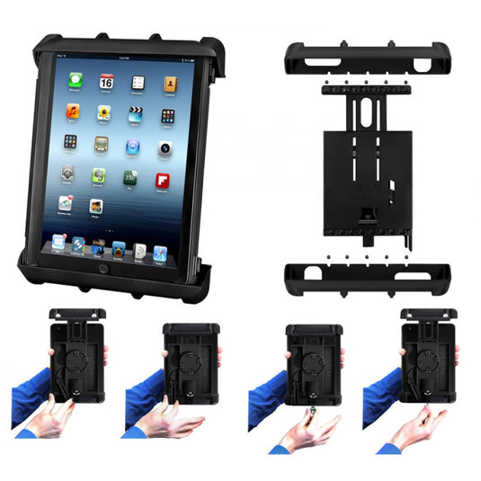 RAM-HOL-TABL8 Tab-Lock Locking Holder for 10" Tablets with Heavy Duty Cases