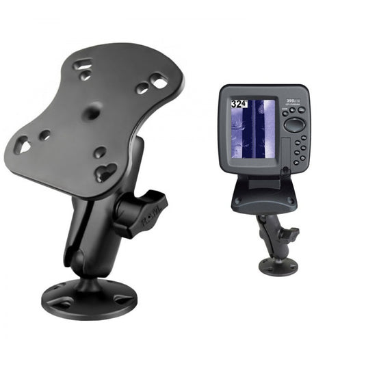 RAP-B-107 Flat Surface Mount for the Humminbird Series, Matrix Series and Lowrance Elite-5 Series